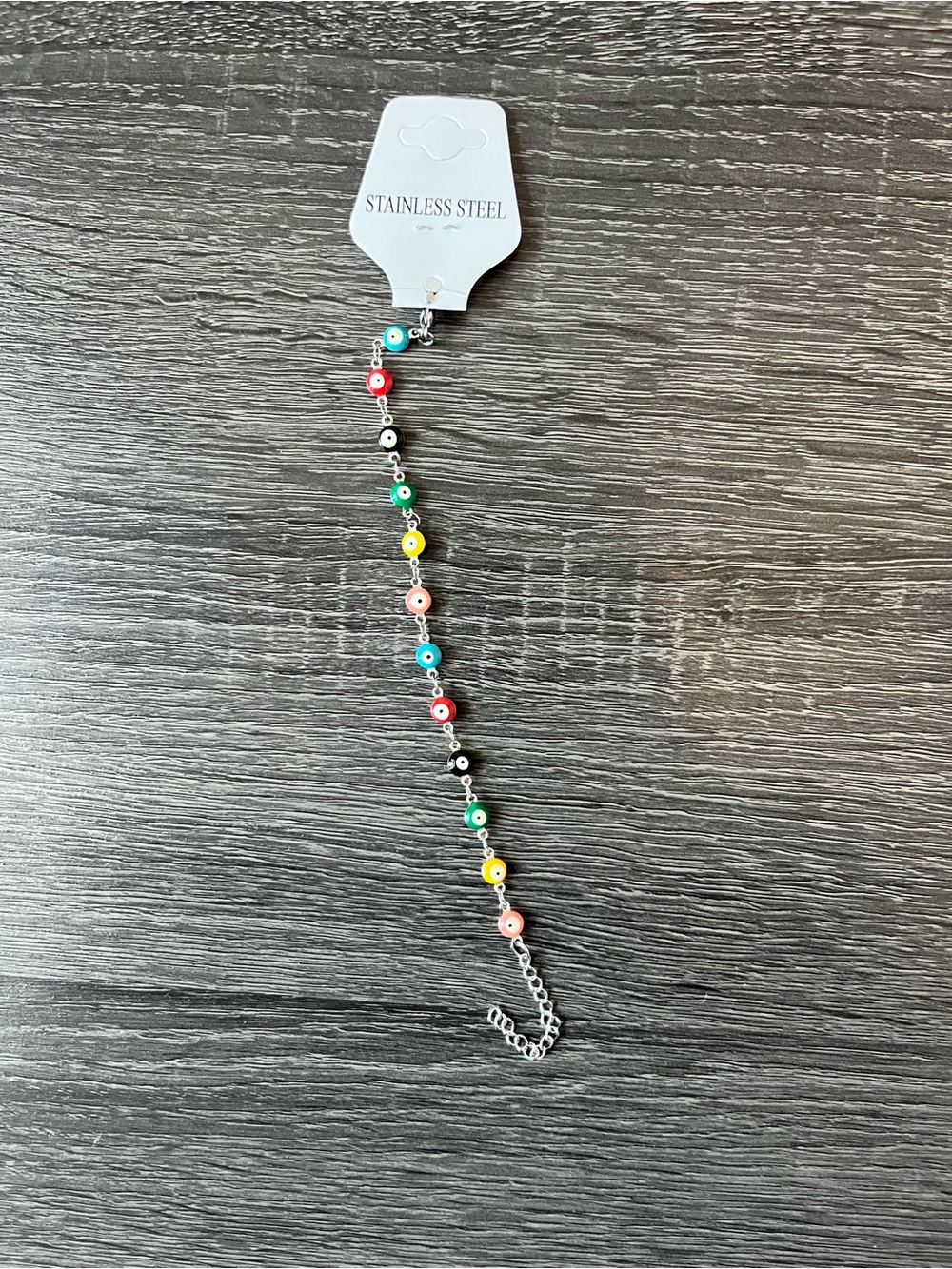Multicolor Beaded Evil Eye Bracelet